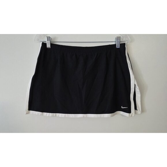 Nike Skort Skirt Golf Tennis Pickleball Athletic Lined Black Womens Medium - Picture 3 of 11